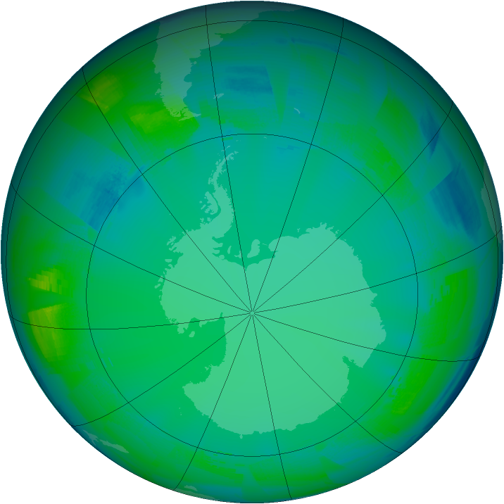 Ozone Map 2009-07-16
